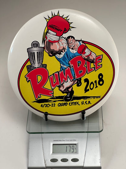 Discraft ESP Buzzz White Midrange | 2018 Rumble Full-Color Stamp