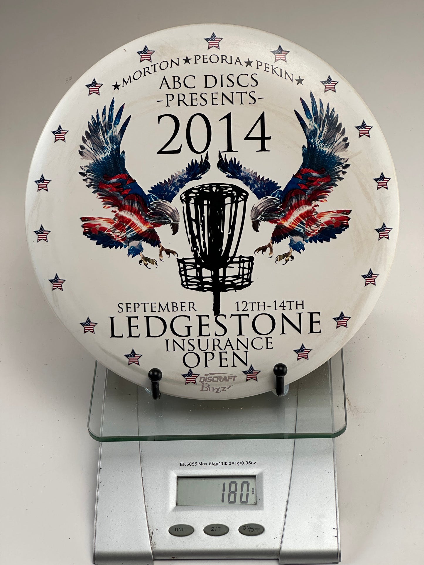 Discraft ESP Buzzz 2014 Ledgestone Insurance Open Tournament Stamp