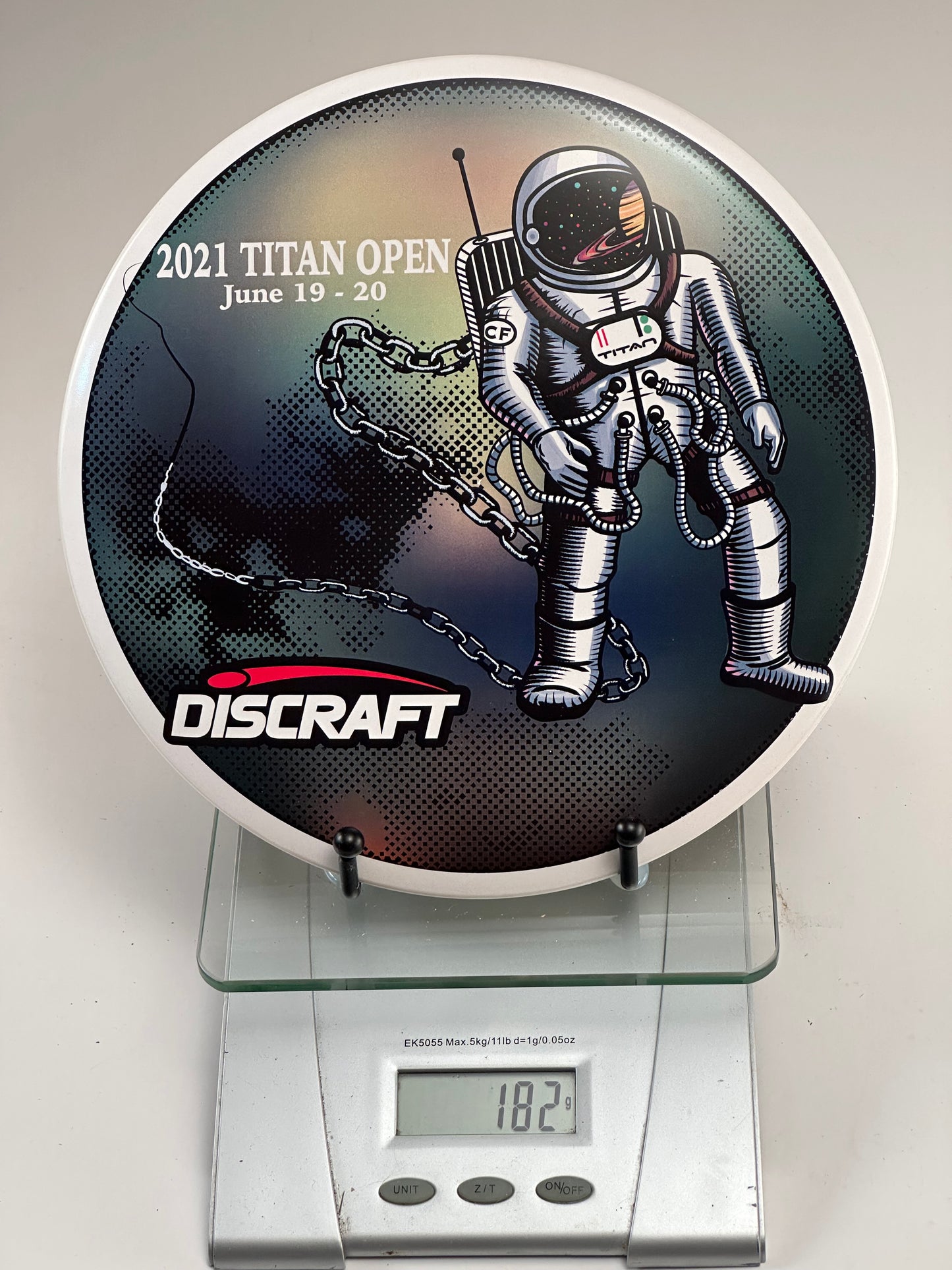 Discraft ESP Buzzz 2021 Titan Open Astronaut Stamp White Midrange