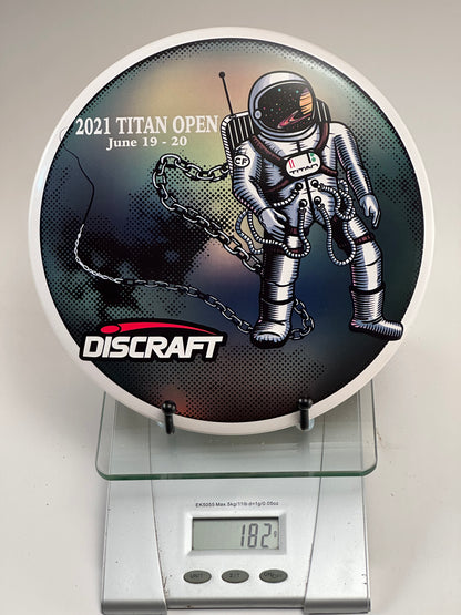 Discraft ESP Buzzz 2021 Titan Open Astronaut Stamp White Midrange