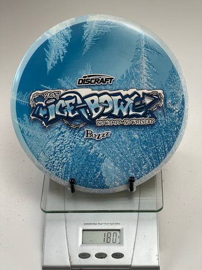 Discraft ESP Buzzz Midrange | 2017 Ice Bowl Full-Color Stamp | Blue