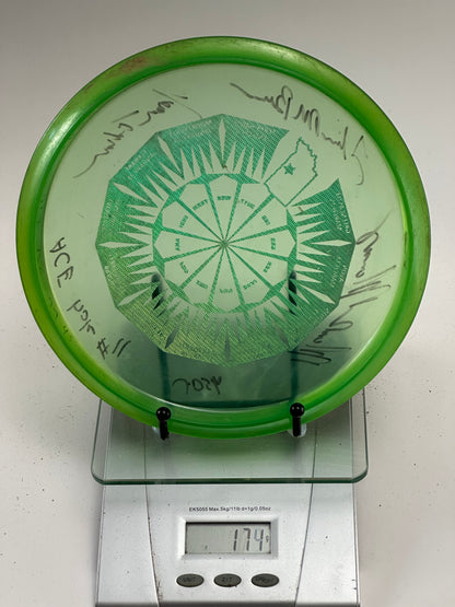 Discraft Buzzz Z Midrange | Transparent Green | Ace Hole #11 Signed