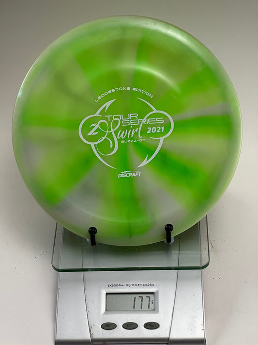Discraft Buzzz GT Tour Series Z Swirl (2021 Ledgestone) Green/White