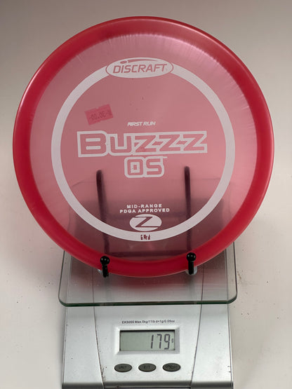 Discraft Buzzz OS First Run Z Midrange (179g) - Transparent Red