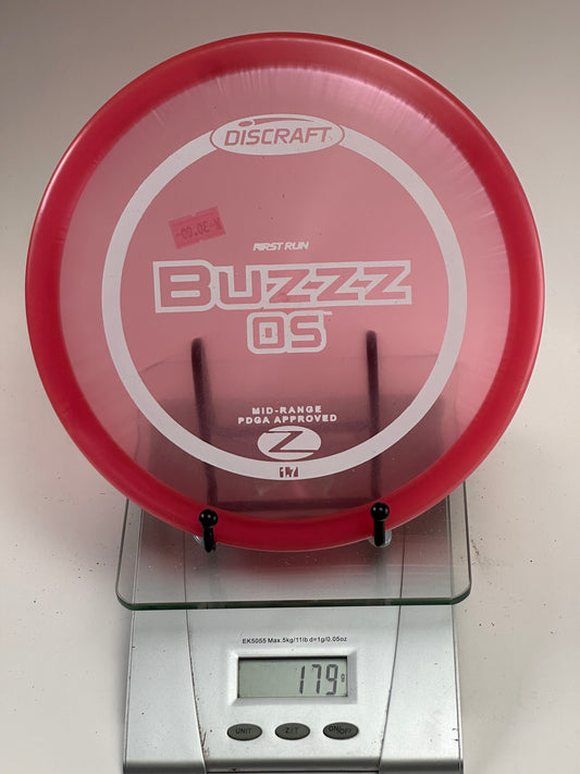Discraft Buzzz OS First Run Z Midrange (179g) - Transparent Red