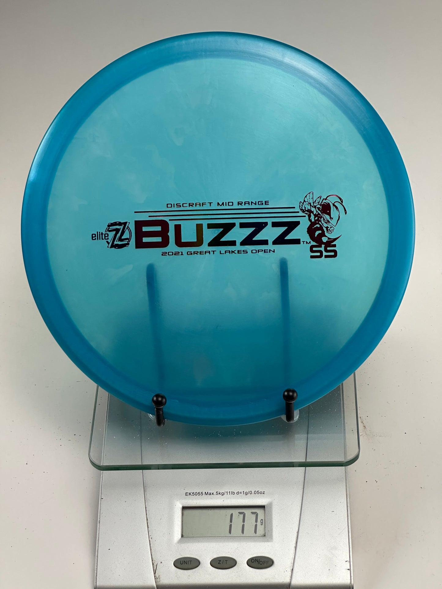 Discraft Buzzz SS Elite Z Midrange (2021 Great Lakes Open) 177g Blue
