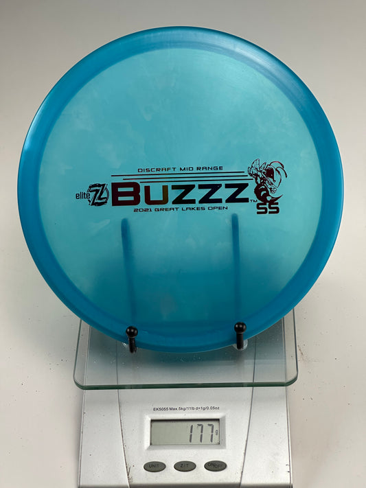Discraft Buzzz SS Elite Z Midrange (2021 Great Lakes Open) 177g Blue