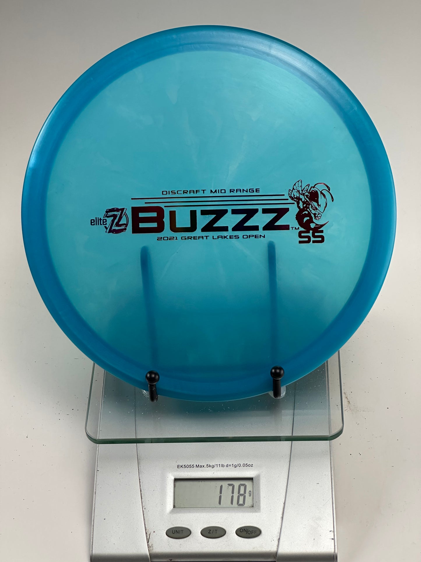 Discraft Buzzz SS Elite Z Blue Midrange | 2021 Great Lakes Open | 178g