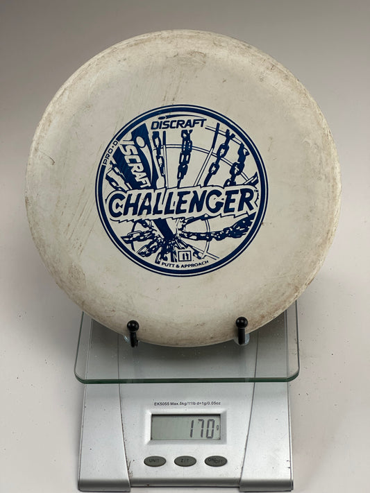 Discraft Challenger Pro-D Putter (White, Blue Basket Stamp) - Used