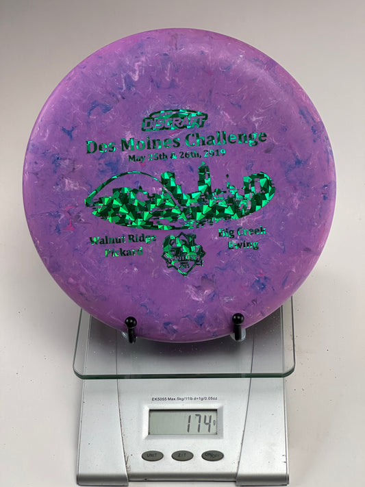 Discraft Jawbreaker Challenger Putter – Des Moines Challenge 2019, Purple Swirl