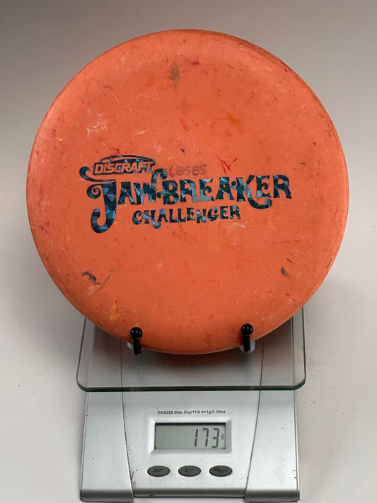 Discraft Jawbreaker Challenger Putter - Orange Swirl, Blue Foil Stamp (Used)