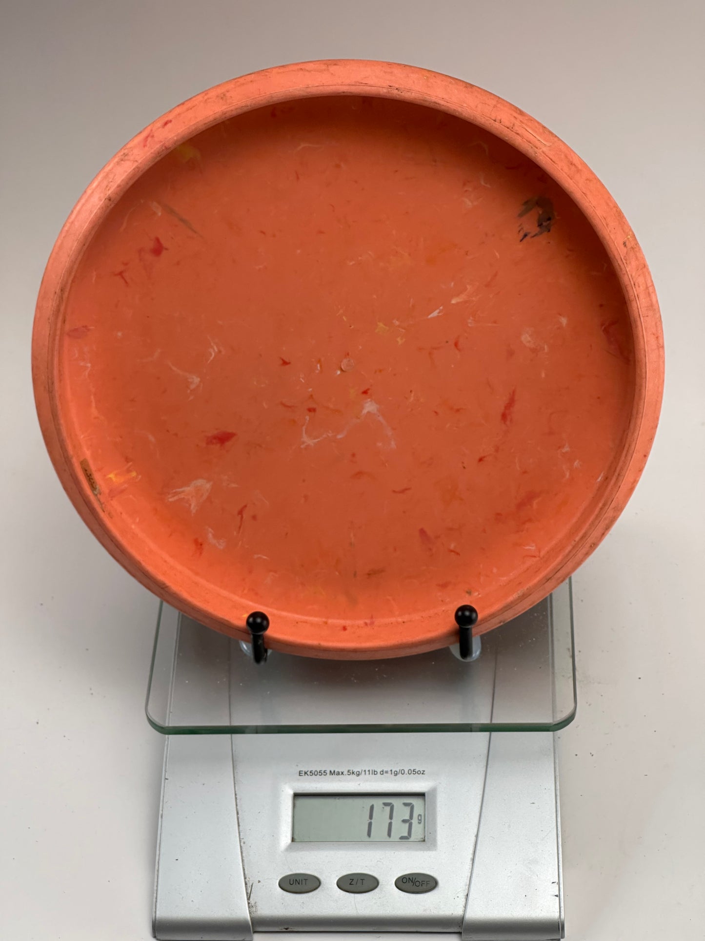 Discraft Jawbreaker Challenger Putter - Orange Swirl, Blue Foil Stamp (Used)