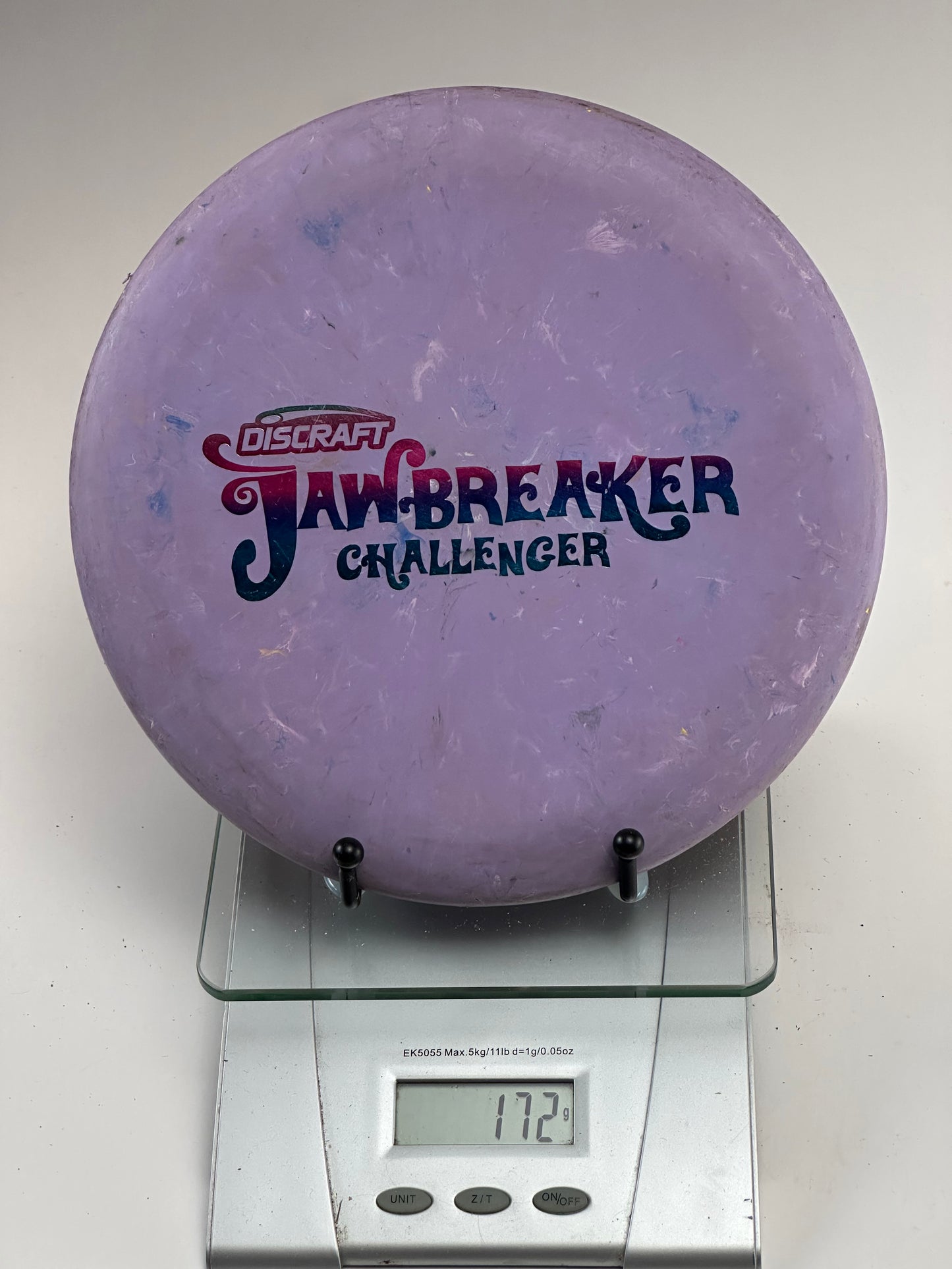 Discraft Jawbreaker Challenger Putter - Purple Swirl, Red/Blue Stamp (172g)