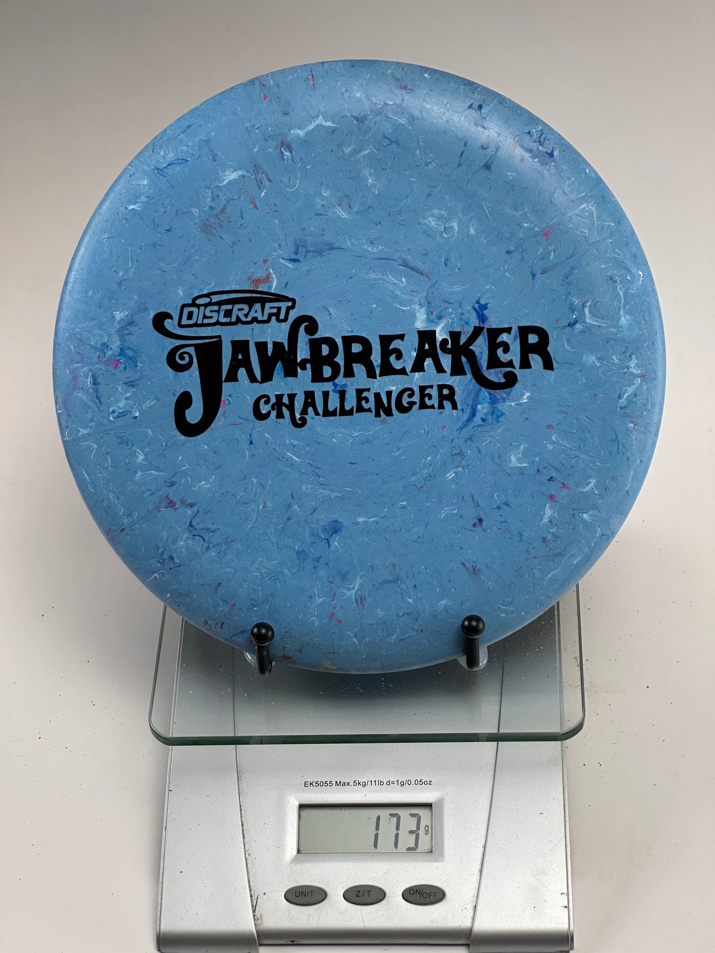 Discraft Jawbreaker Challenger Putter – Blue Swirl, Black Jawbreaker Stamp