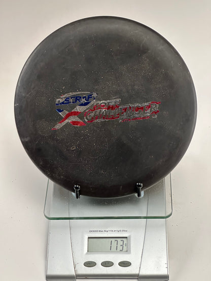 Discraft X Soft Challenger Putter/Approach - Black USA Flag Stamp (Used)