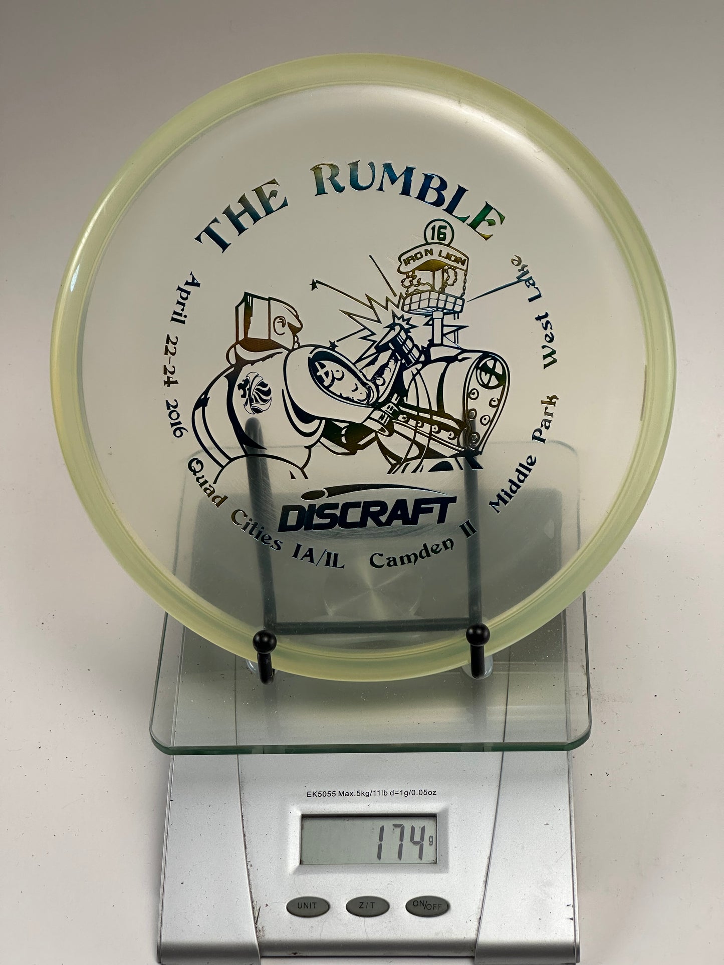 Discraft Challenger Cryztal Z Putter – The Rumble 2016 Robot Stamp