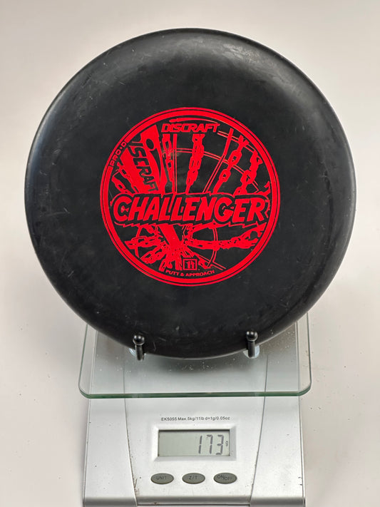 Discraft Pro-D Challenger Putter - Black w/ Red Chain Basket Stamp