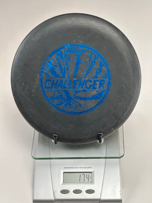 Discraft Challenger Pro-D Putter – Black w/ Blue Foil Stamp (Used)