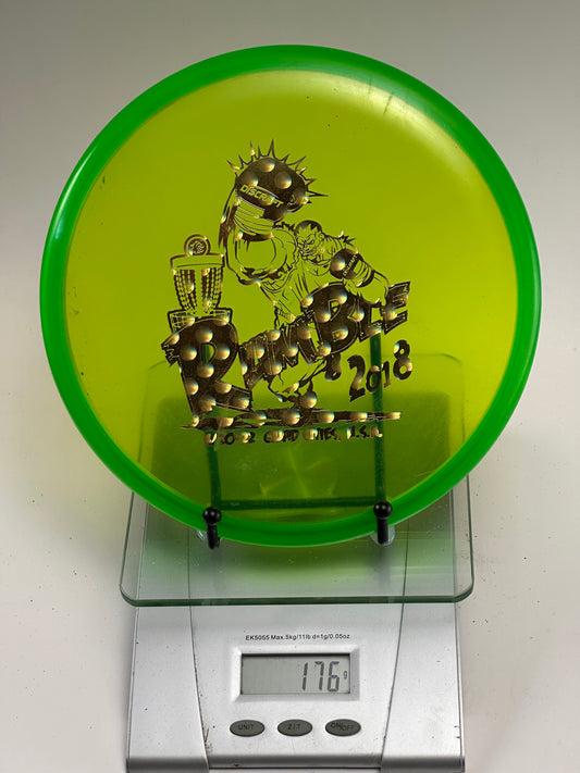 Discraft Cryztal Z Challenger Rumble 2018 Gold Foil, Transparent Yellow-Green