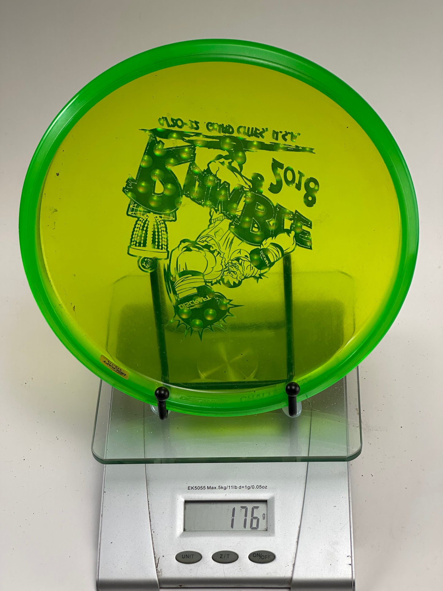 Discraft Cryztal Z Challenger Rumble 2018 Gold Foil, Transparent Yellow-Green