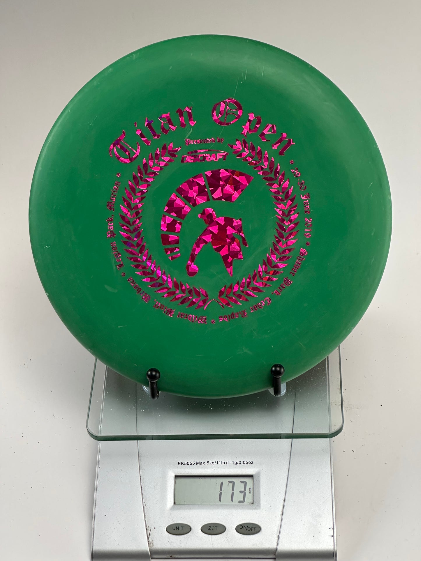 Discraft Pro-D Challenger Putter | Titan Open 2019 Stamp | Green