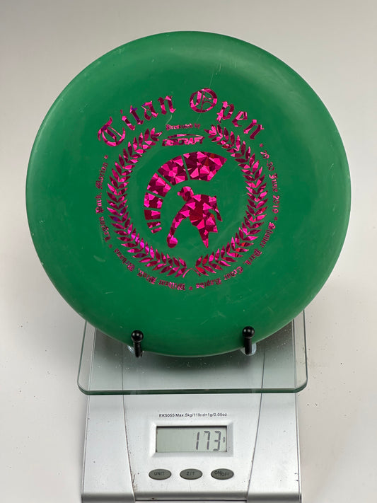 Discraft Pro-D Challenger Putter | Titan Open 2019 Stamp | Green