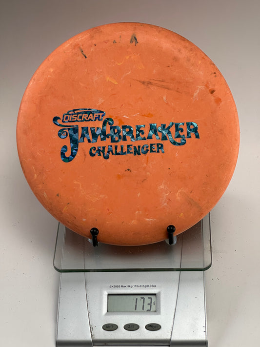 Discraft Jawbreaker Challenger Putter - Orange Swirl, Blue Foil Stamp (Used)