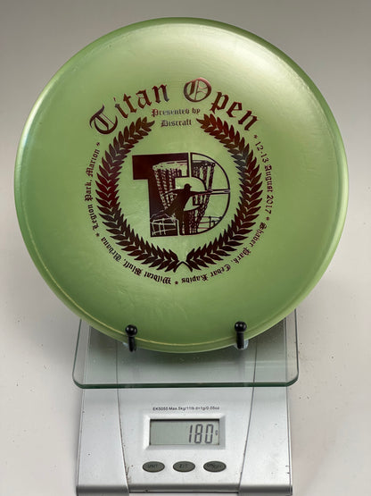 Discraft Z Line Comet – Titan Open 2017 Stamp – 180g Green