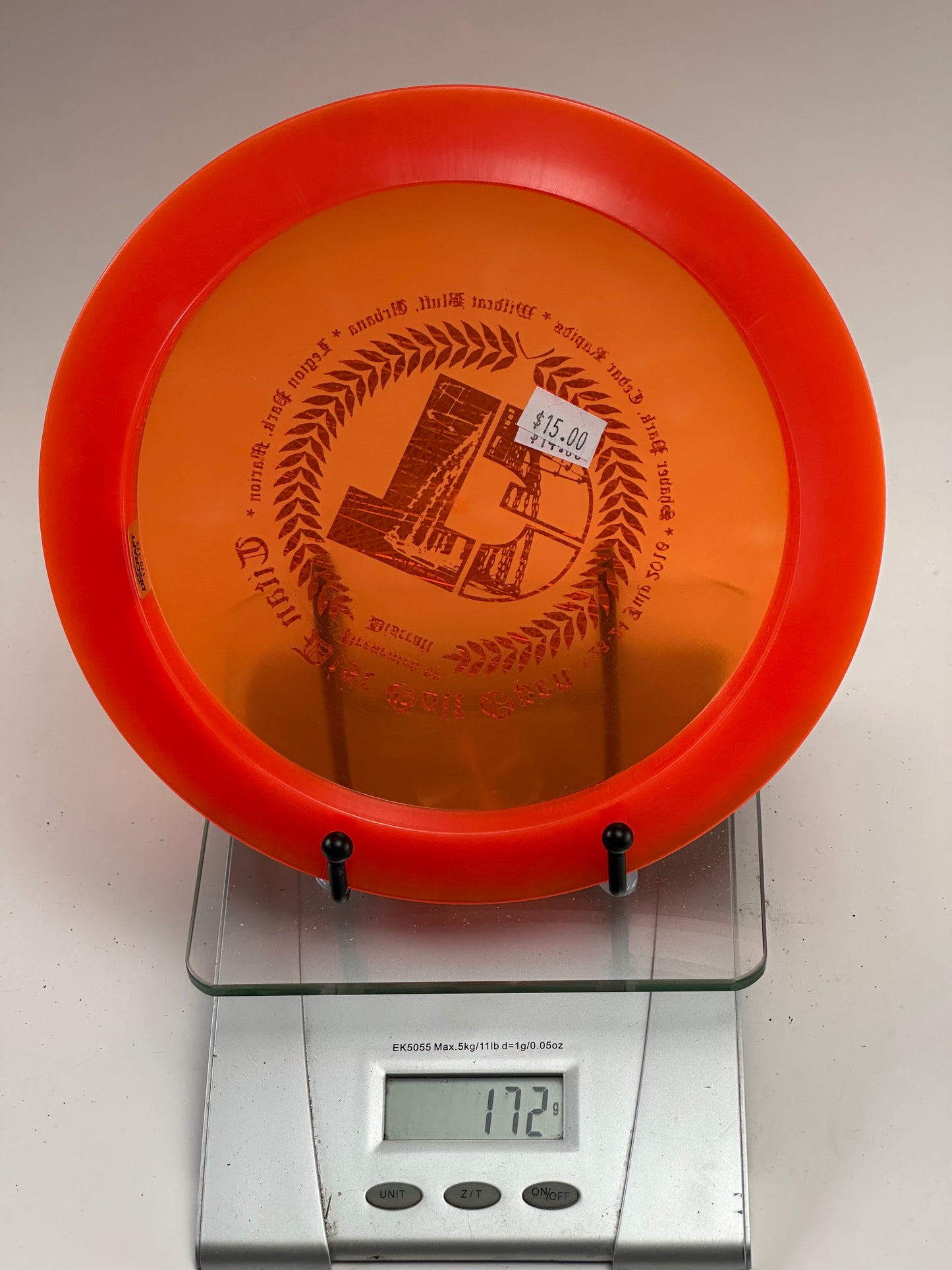 Discraft Z Crank Distance Driver – Titan Disc Golf Open Stamp (Orange)