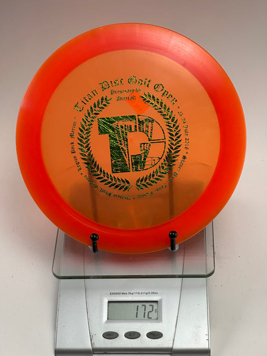 Discraft Z Crank (Titan Disc Golf Open) Transparent Orange Distance Driver