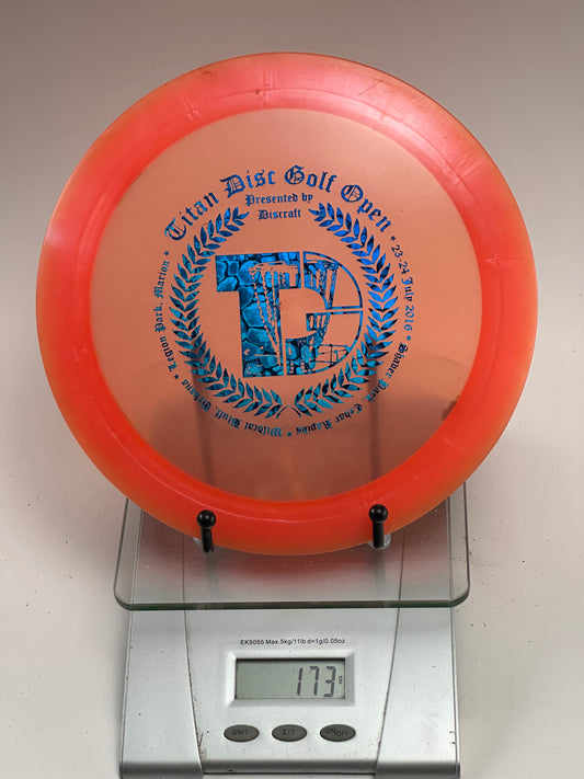 Discraft Z Crank (Titan Disc Golf Open 2016) Transparent Orange 173g