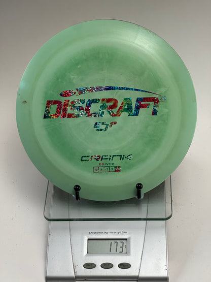 Discraft ESP Crank Distance Driver (173g) – Mint Green, Rainbow Sparkle Stamp