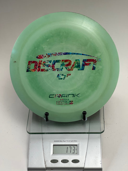 Discraft ESP Crank Distance Driver (173g) – Mint Green, Rainbow Sparkle Stamp