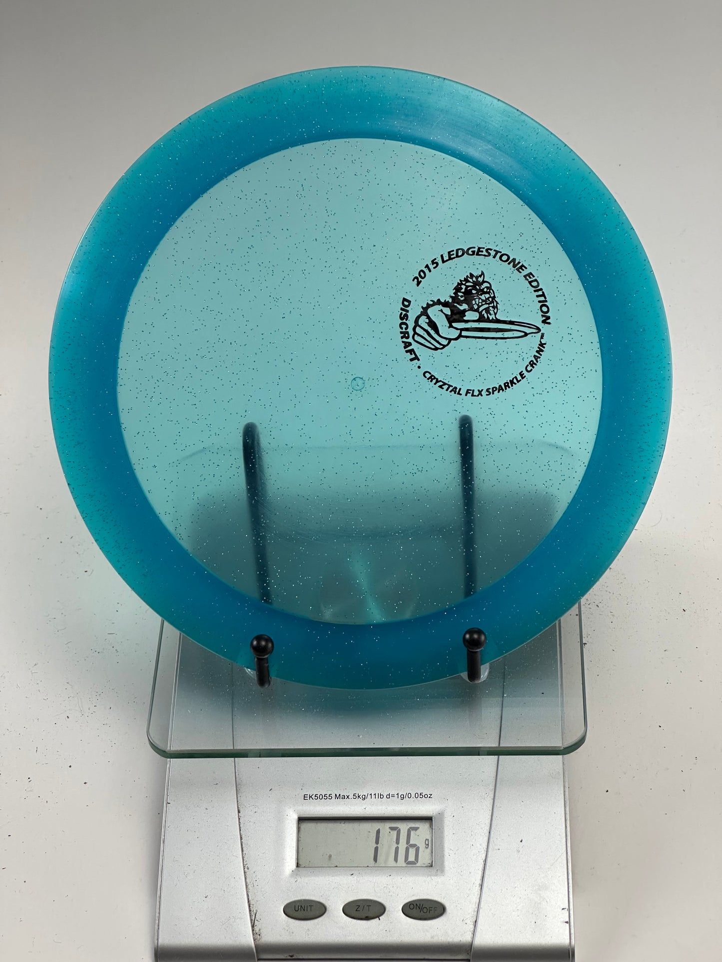 Discraft Crank CryZtal FLX Sparkle (2015 Ledgestone) Blue Translucent