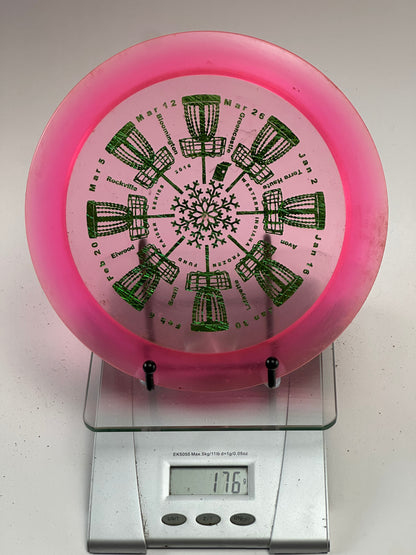 Discraft Z Crank 2010 Frozen Indiana Series Stamp – Translucent Pink
