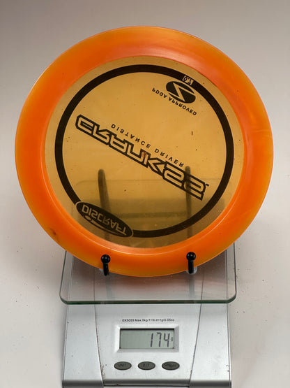 Discraft Crank SS Z Plastic Distance Driver, Clear/Orange (174g)