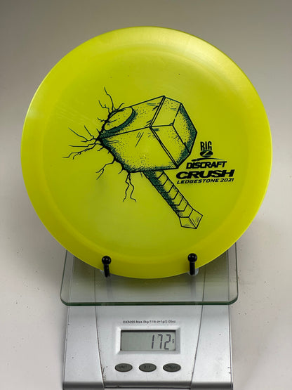 Discraft Z Line Crush | Ledgestone 2021 Big Z Hammer Stamp | Yellow