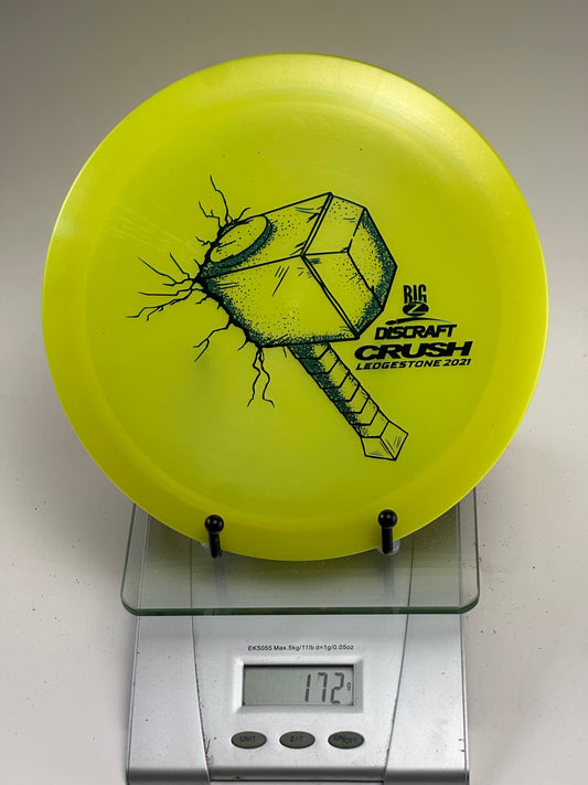 Discraft Z Line Crush | Ledgestone 2021 Big Z Hammer Stamp | Yellow