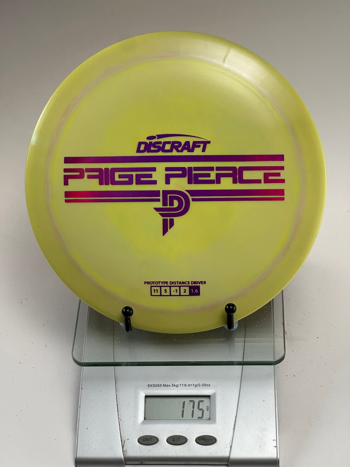 Discraft Drive Prototype (ESP) Paige Pierce – Yellow Swirl 175g