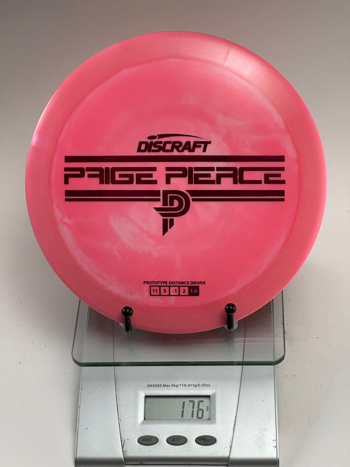 Discraft Drive ESP Prototype Paige Pierce Swirly Pink 176g
