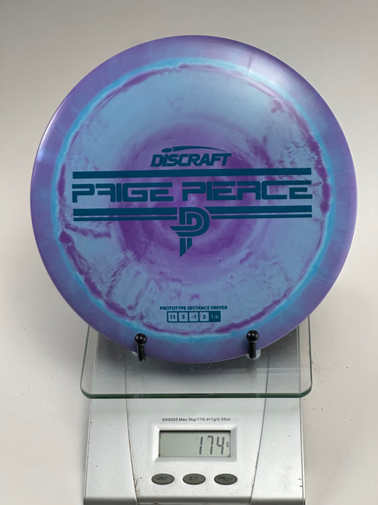 Discraft Drive ESP Swirl Prototype (Paige Pierce) 174g Purple/Teal