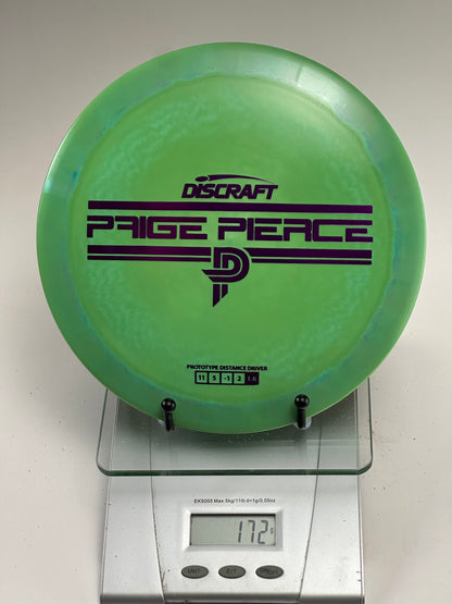 Discraft Drive Prototype (Paige Pierce) ESP Swirl 172g Green/Purple Stamp