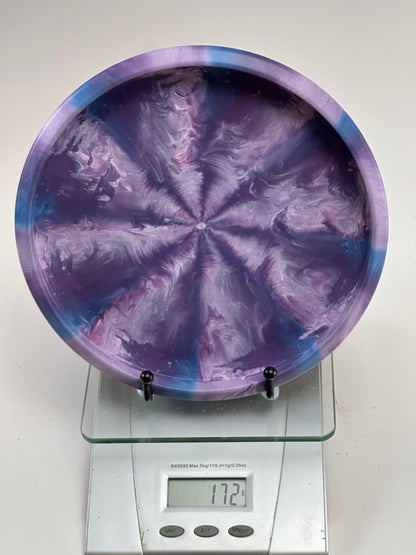 Discraft CryZtal Fierce Putter – Swirly Purple/Blue w/ Blue Foil