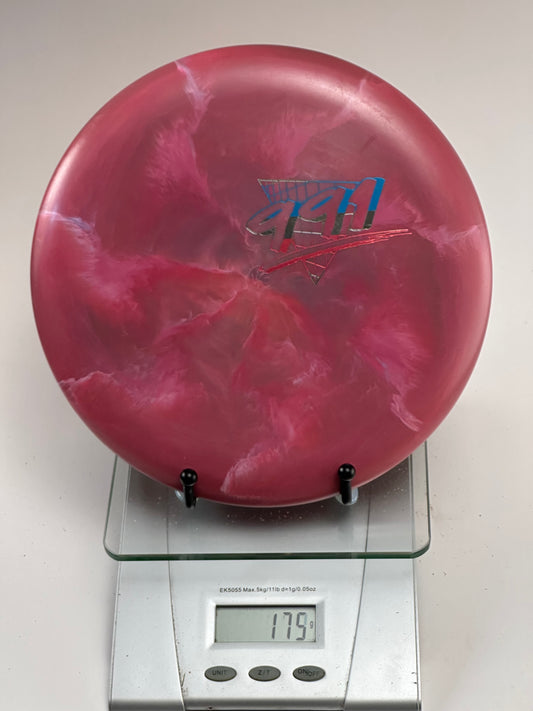 Discraft CryZtal Fierce – Swirly Pink – 991 Blue/Silver Foil – 179g
