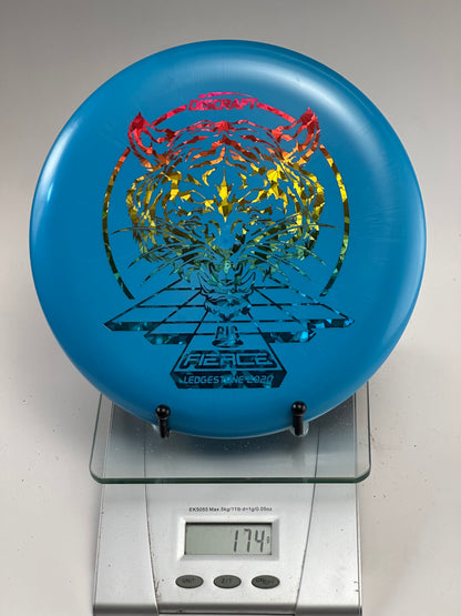 Discraft ESP Fierce Blue - 2020 Ledgestone Rainbow Tiger Stamp