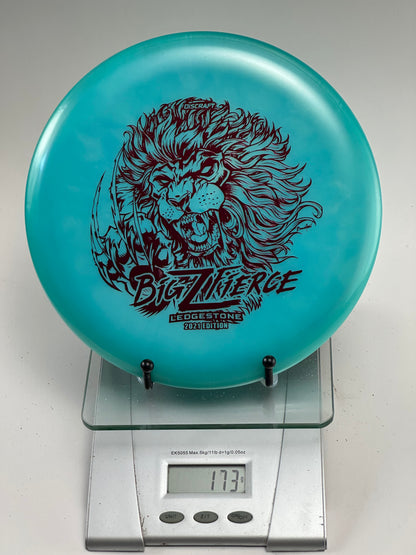 Discraft Big Z Fierce 2021 Ledgestone Lion Stamp Turquoise 173g