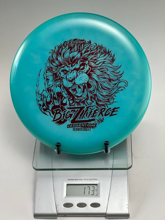 Discraft Big Z Fierce turquoise 2021 Ledgestone lion stamp