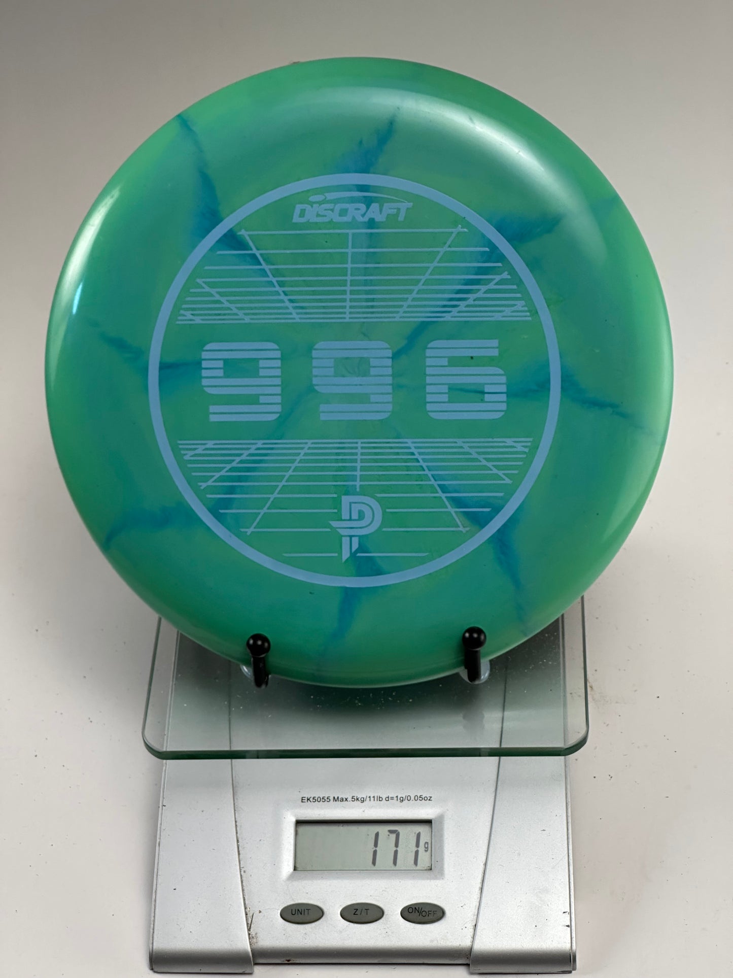 Discraft CryZtal Fierce – Swirly Teal w/ Blue Burst, 996 Stamp