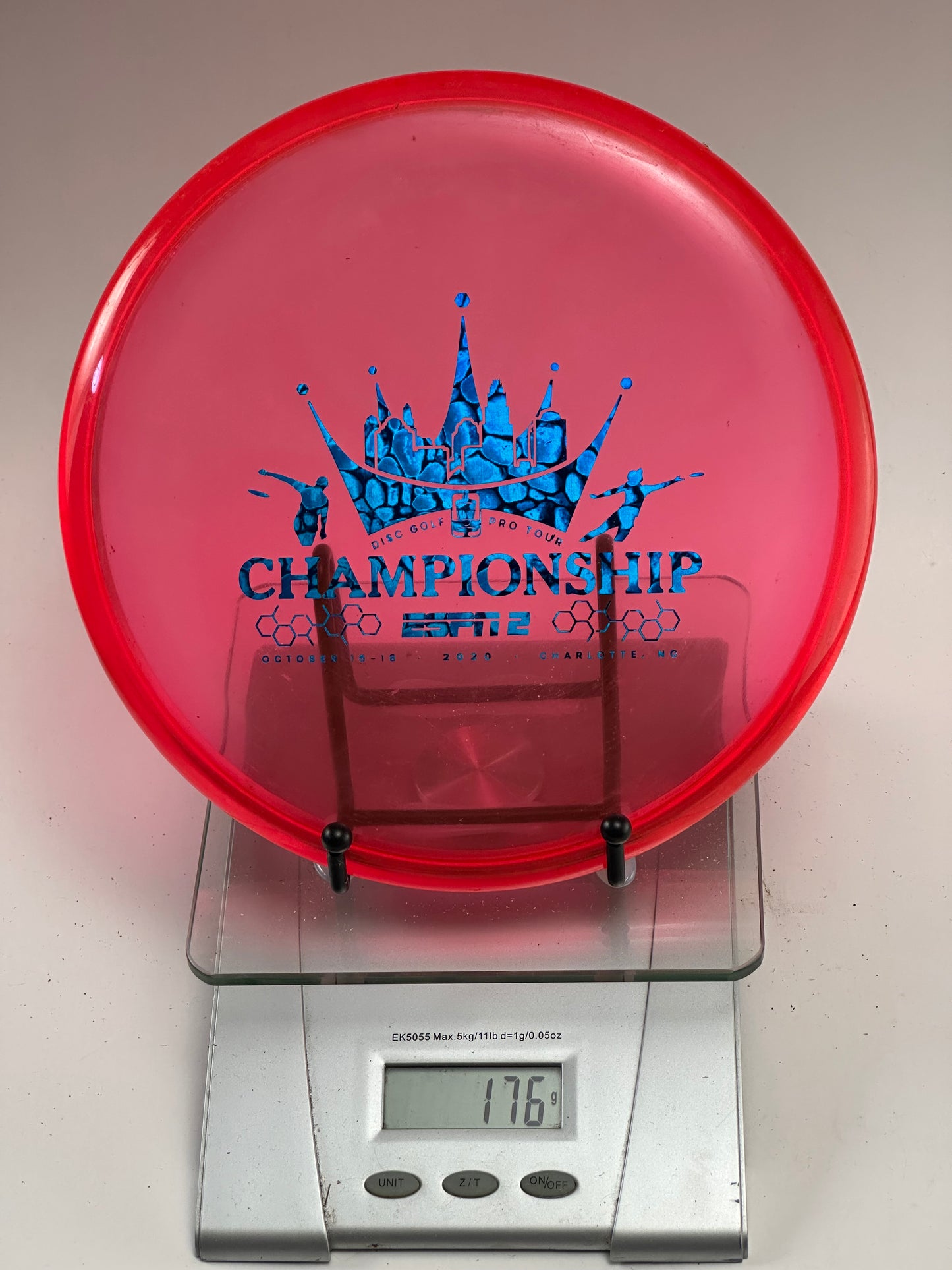 Discraft ESP Fierce (Transparent Red) 2020 DGPT Championship Stamp