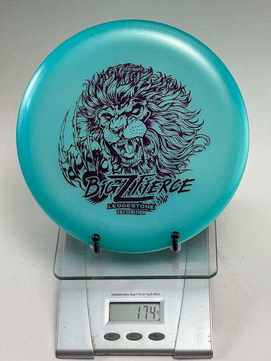 Discraft Big Z Fierce turquoise 2021 Ledgestone lion stamp